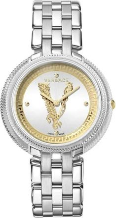 Versace Thea Horloge - Dames - Accessoires - Grijs - Maat: ONE Size