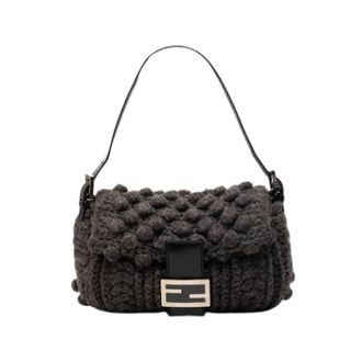 Fendi Pre-owned Shoulder Bags, female, Black, Size: ONE SIZE Pre-owned Vintage Shoulder Bag