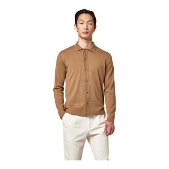 Alpha Studio Camicia M/L Urban Merinos - Heren - Vesten - Bruin - 2XL - Truien & Vesten