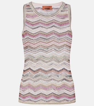 Missoni Zigzag sequined lam&eacute; top