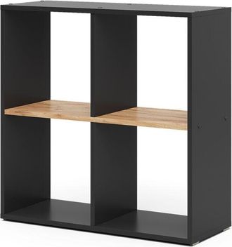 Vicco Separador de ambientes Tetra, Antracita/roble dorado, 72.6 x 72 cm, Vicco