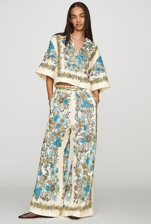 Alemais Sophia Linen Wide-Leg Pants