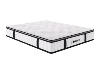 Vente-Unique Colch&oacute;n de 140 x 200 cm de muelles ensacados con sobrecolch&oacute;n de 28cm - AMERICAN DREAM de YSM&Eacute;E