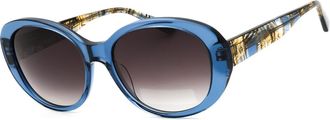 Anne Klein AK7081 400 Womens Sunglasses Blue Size 55