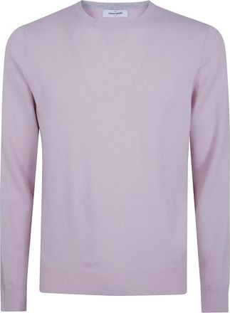 Gran Sasso Truien & Vesten, Heren, Roze, M, Round-neck Truien
