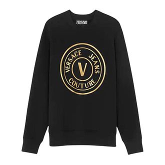 Versace Hoodies & sweatvesten, Heren, Zwart, S, Felpa Sweatshirt