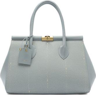 Arezzo Large Morgan Leather Tote in Glacier Blue at Nordstrom