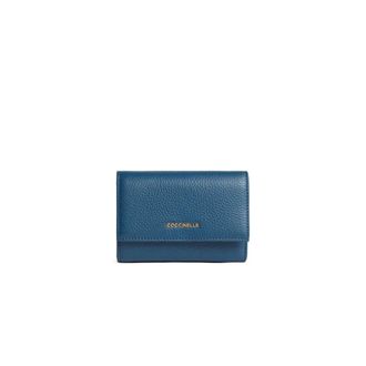 Coccinelle Wallets & Cardholders, female, Blue, Size: ONE SIZE Metallic Soft Wallet