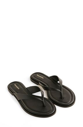 Reformation Jessie Flip Flop in Black Black at Nordstrom, Size 11