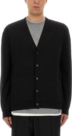 Jil Sander Black V Neck Cardigans
