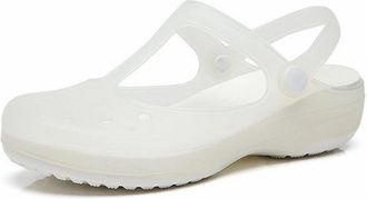 Generic Plus Size 10 Womens Shoes Hollow Sandals Beach Shoes Summer Sandals Slippers Jelly Shoes Closed Toe Shoes Thick Bottom Shoes Sponge Cake Shoes, White,