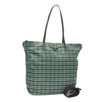 Prada Pre-owned Tote Bags, unisex, Green, Size: ONE SIZE Pre-owned Vintage Shoulder Bag