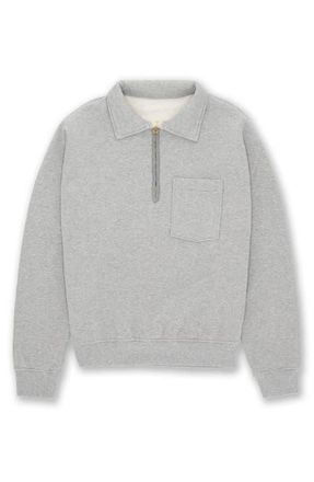 Fortela Woven Zip-Up Sweatshirt in Melange at Nordstrom, Size Small Eu