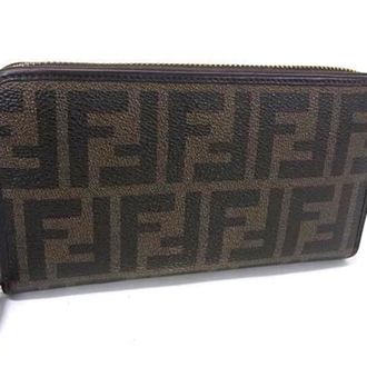 Fendi Brown Leather Long Wallet (Bi-Fold) (Pre-Owned)