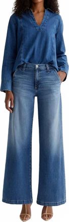 AG - Adriano Goldschmied Stella Low Palazzo Jean In Nautical Mile