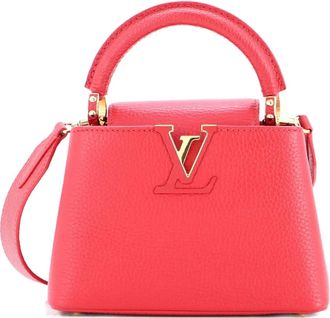 Louis Vuitton Capucines Bag Leather Mini satchel - Rood