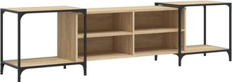 vidaXL Vidaxl - Mueble de tv madera de ingeniería roble Sonoma 203x37x50 cm