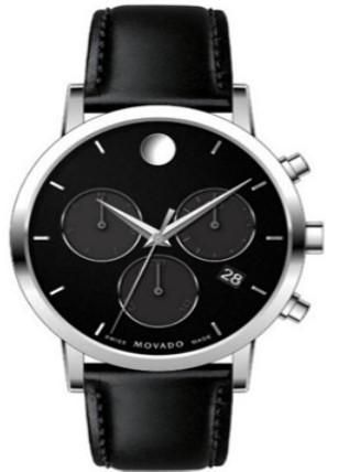 Movado Museum Quartz Black Dial Mens Watch 0607778