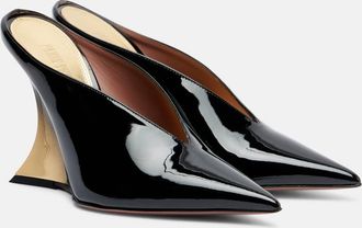 PARIS TEXAS Nina 105 patent leather wedge mules