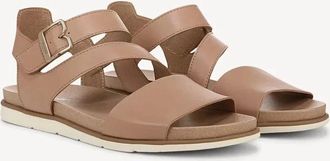 Dr. Scholls Nicely Fun Strappy Womens Taupe Faux Leather Sandals RHS9124