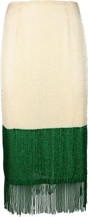 Elisabetta Franchi rok - Dames - Midirokken - Veelkleurig - S - Polyester - Rokken