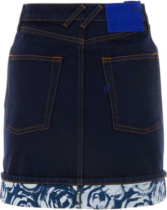 Burberry Womens Skirt Navy Cotton