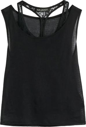 Our Legacy Swim Tank - Dames - Tops zonder mouwen - Zwart - S - Katoen - Tops