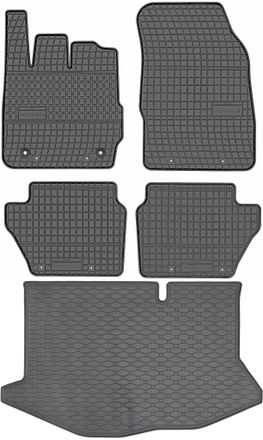 OEM Juego De Alfombrillas De Goma Para Coche Y Maletero Para Ford Fiesta Hatchback (2008-2017)
