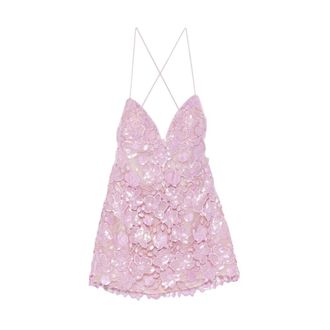Retrof&ecirc;te Kleedjes, Dames, Paars, L, Polyester, Kamala Sequin Dress