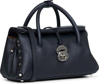 Zanellato Womens Handbag Dotta Black Leather Bovine Handbags Hand Bags