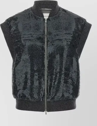 PESERICO sequin sleeveless vest