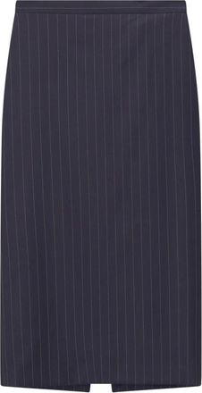 Givenchy Midi Rok - Dames - Kokerrokken - Blauw - M - Wol - Rokken
