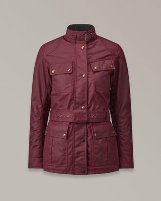 Belstaff Belstaff Chaqueta Motera Trialmaster para mujer Algodón encerado Rojo carreras 36