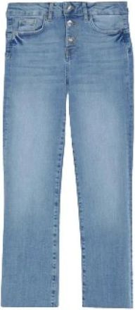 Liu Jo High Waist Princess Crop Flare Jeans - Dames - Cropped Jeans - Blauw - W27 - Katoen - Jeans
