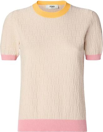 Fendi Textured T-shirt