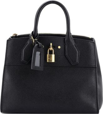 Louis Vuitton City Steamer Handbag Leather PM satchel - Zwart