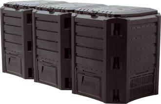 Prosperplast Planta De Compostaje Module Compogreen 1200l., Dimensiones (mm) 1980x719x826, Color Negro - Negro