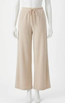 Z Supply Take All French Terry Track Pant In Crystal