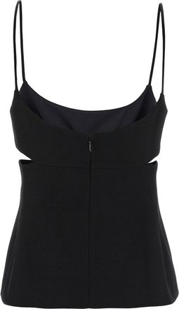 Victoria Beckham Cut-Out Tank Top - Black