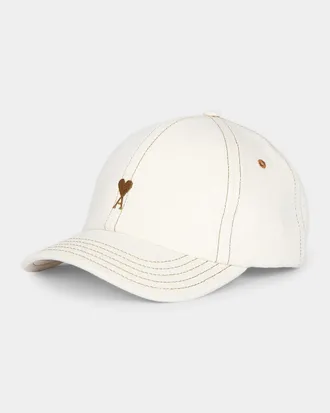 Ami Embroidered Cotton Cap