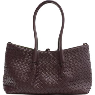Bottega Veneta Medium Pinacoteca Intrecciato Leather Tote in 2203 Dark Barolo/Pick-M B at Nordstrom
