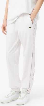 Lacoste Track Pants in White/Bordeaux at Nordstrom, Size 5