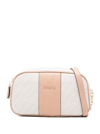 Liu Jo pattern zip cross body bag - Beige