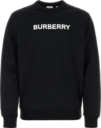 Burberry Black Stretch Cotton Oversize Sweater