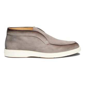 Santoni Ankle Boots, male, Gray, Size: 11 1/2 US Suede Desert Boot