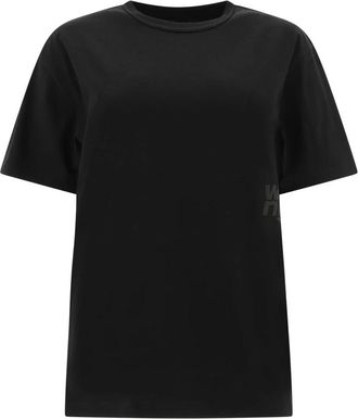 Alexander Wang Essential JSY SS Tee - Dames - T-shirts - Zwart - XS - Katoen - Tops