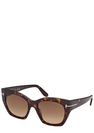 Tom Ford Joni Butterfly-frame Sunglasses - Brown Havana - One Size