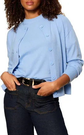 Sanctuary Must-Have Cardigan in Blue Bird at Nordstrom, Size Xx-Small