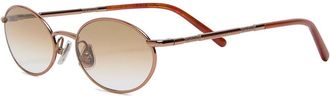 Brunello Cucinelli Oval-frame Sunglasses - Pink - One Size