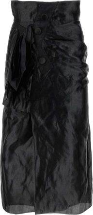 Maison Margiela Black jersey skirt